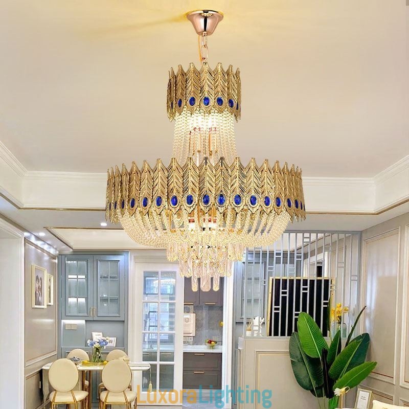 Designer Touch Decorative Crystal Pendant Light Luxury Decrative Ceiling Light 60cm