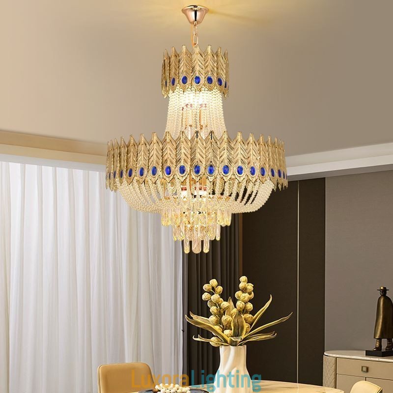 Designer Touch Decorative Crystal Pendant Light Luxury Decrative Ceiling Light 60cm