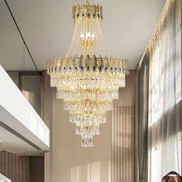 Designer Touch Decorative Crystal Pendant Light Sophisticated Luxury Decrative Hanging Light 80cm