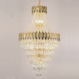 Designer Touch Decorative Crystal Pendant Light Sophisticated Luxury Decrative Hanging Light 80cm