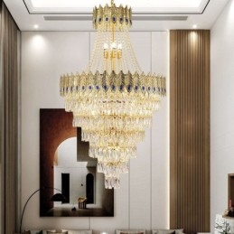 Designer Touch Decorative Crystal Pendant Light Sophisticated Luxury Decrative Hanging Light 80cm