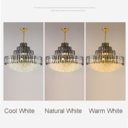 Designer Touch Decorative Crystal Pendant Light Four Layers Luxury Decrative Ceiling Light 80cm