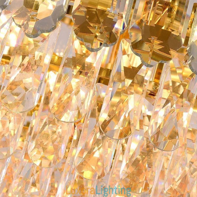 Designer Touch Decorative Crystal Pendant Light Four Layers Luxury Decrative Ceiling Light 80cm