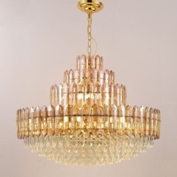 Designer Touch Decorative Crystal Pendant Light Four Layers Luxury Decrative Ceiling Light 80cm