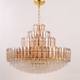 Designer Touch Decorative Crystal Pendant Light Four Layers Luxury Decrative Ceiling Light 80cm