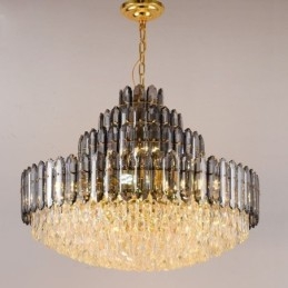 Designer Touch Decorative Crystal Pendant Light Four Layers Luxury Decrative Ceiling Light 80cm