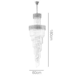 Designer Touch Decorative Gold Crystal Pendant Light Electroplated Gold Phoenix Tail Lampshade Ceiling Light