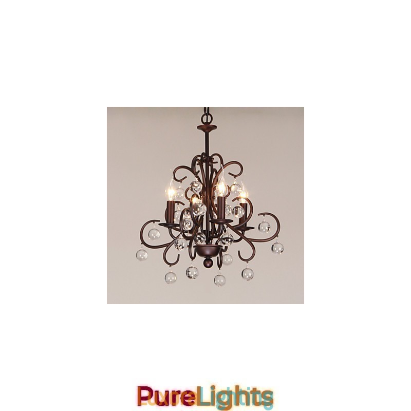 Designer Touch Decorative Traditional Classic Painting Metal Chandelier