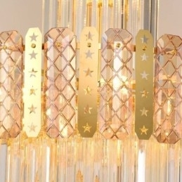 Designer Touch Decorative Gold Crystal Pendant Light Luxurious Decrative Ceiling Light 蠁60*H180cm