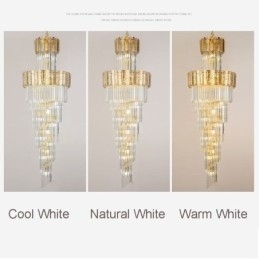 Designer Touch Decorative Gold Crystal Pendant Light Luxurious Decrative Ceiling Light 蠁60*H180cm