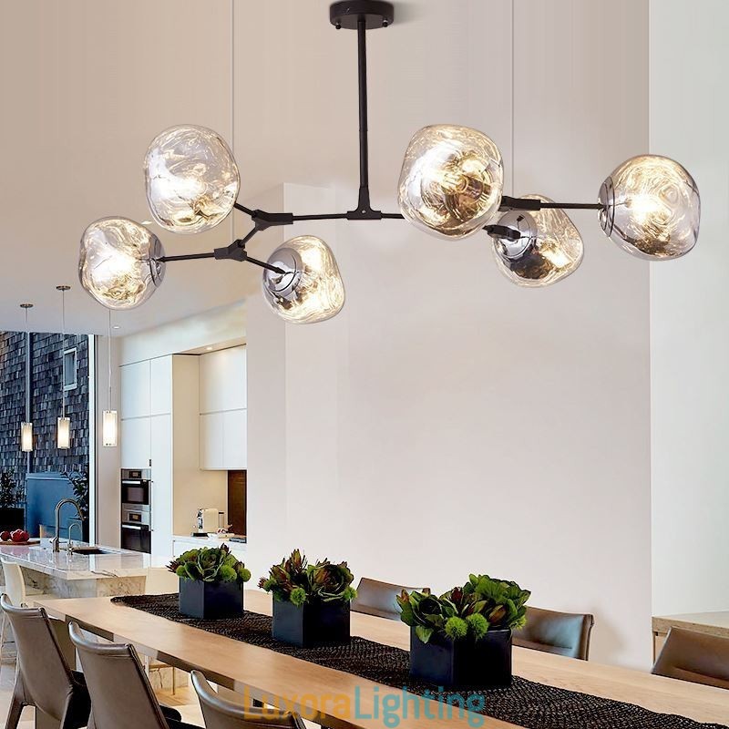 Designer Touch Decorative Nordic Ceiling Lamp Modern Electroplated Stained Glass Lampshade Pendant Light