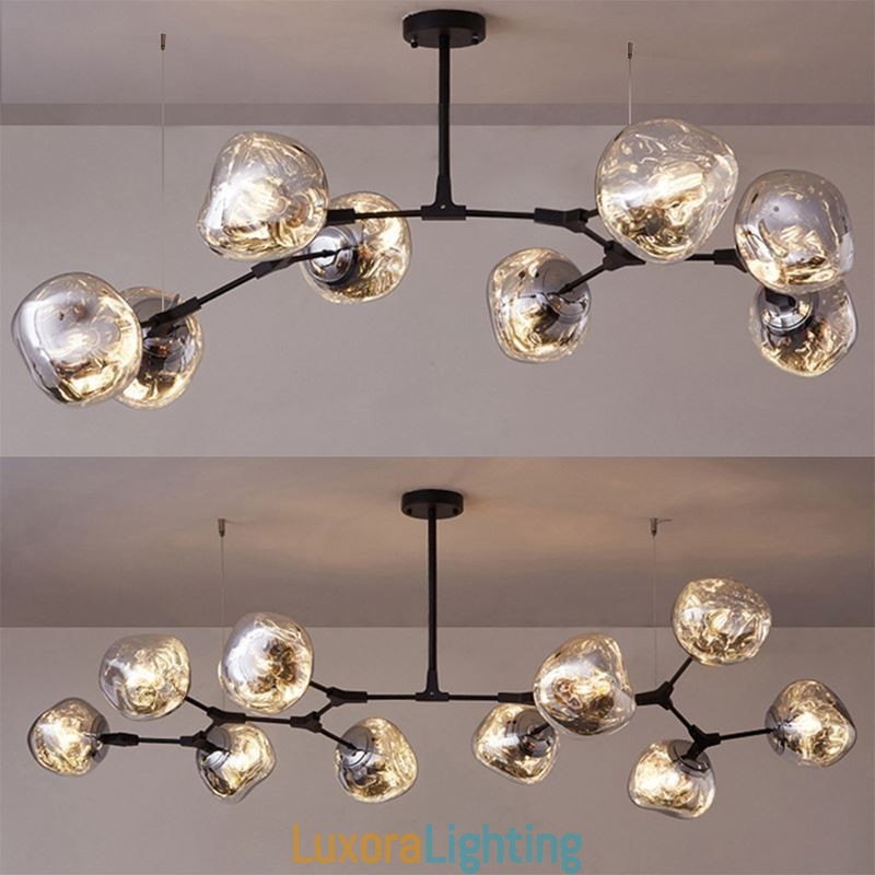 Designer Touch Decorative Nordic Ceiling Lamp Modern Electroplated Stained Glass Lampshade Pendant Light