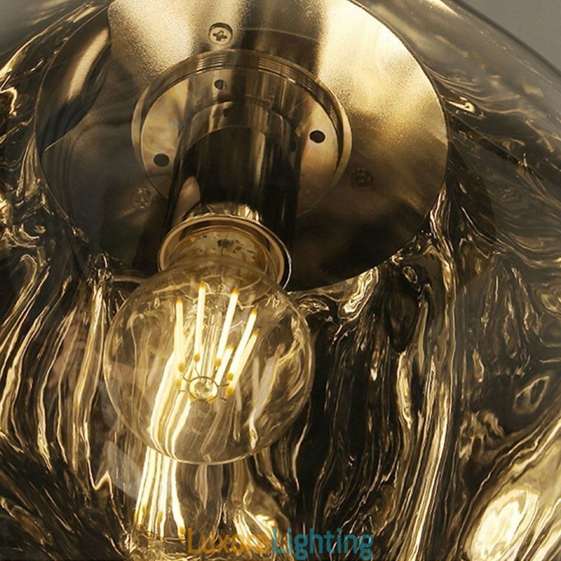 Designer Touch Decorative Nordic Ceiling Lamp Modern Electroplated Stained Glass Lampshade Pendant Light