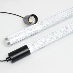 Designer Touch Decorative Pendant Light Black Crystal Column Cluster Ceiling Light