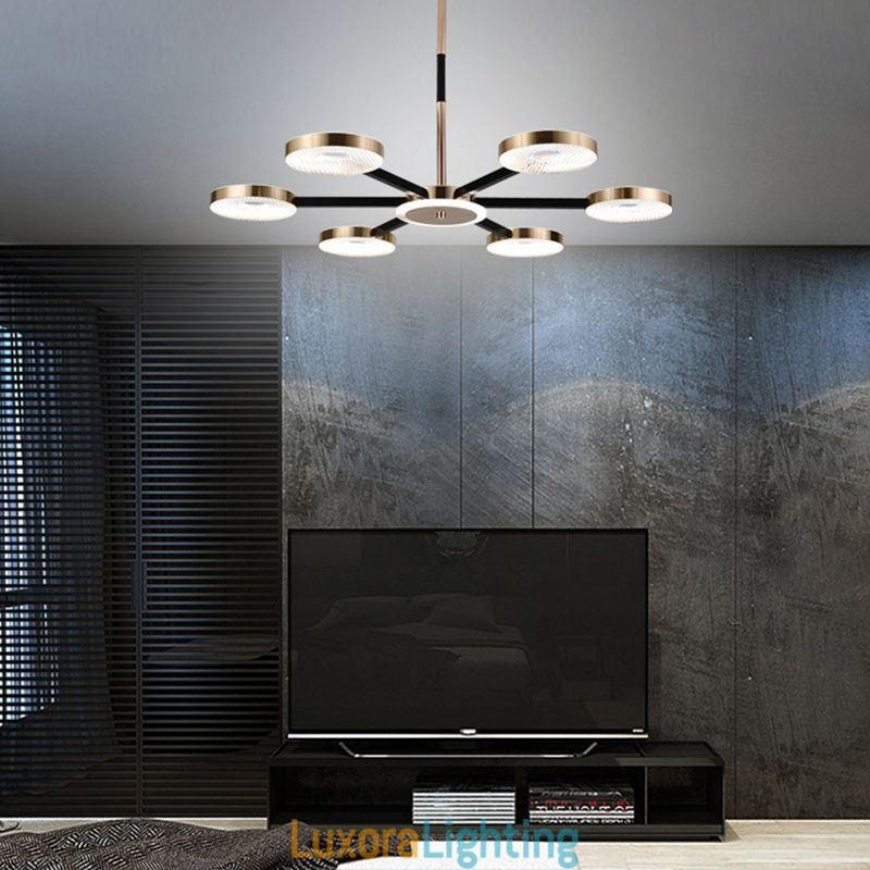 Designer Touch Decorative Pendant Light Minimalist Seven Headed Circle Ceiling Light