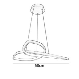 Designer Touch Decorative Pendant Light Minimalist Clover Ceiling Light