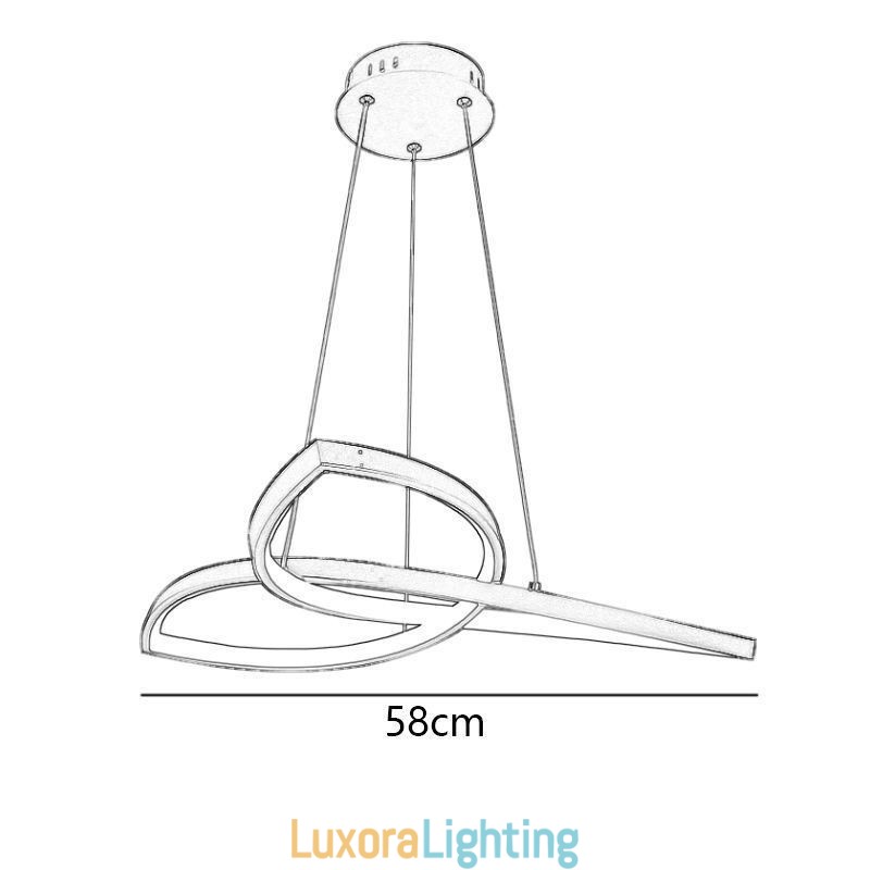 Designer Touch Decorative Pendant Light Minimalist Clover Ceiling Light