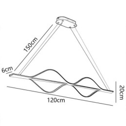 Designer Touch Decorative Pendant Minimalist Light Wave Ceiling Light