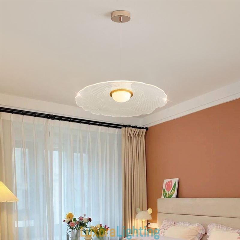 Designer Touch Decorative Pendant Light Acrylic Flower Pan Ceiling Light