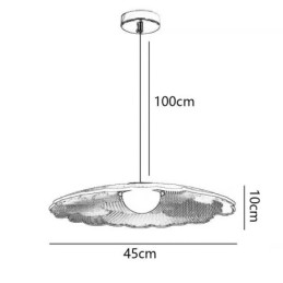 Designer Touch Decorative Pendant Light Acrylic Flower Pan Ceiling Light