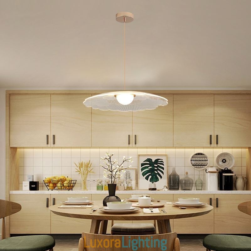 Designer Touch Decorative Pendant Light Acrylic Flower Pan Ceiling Light