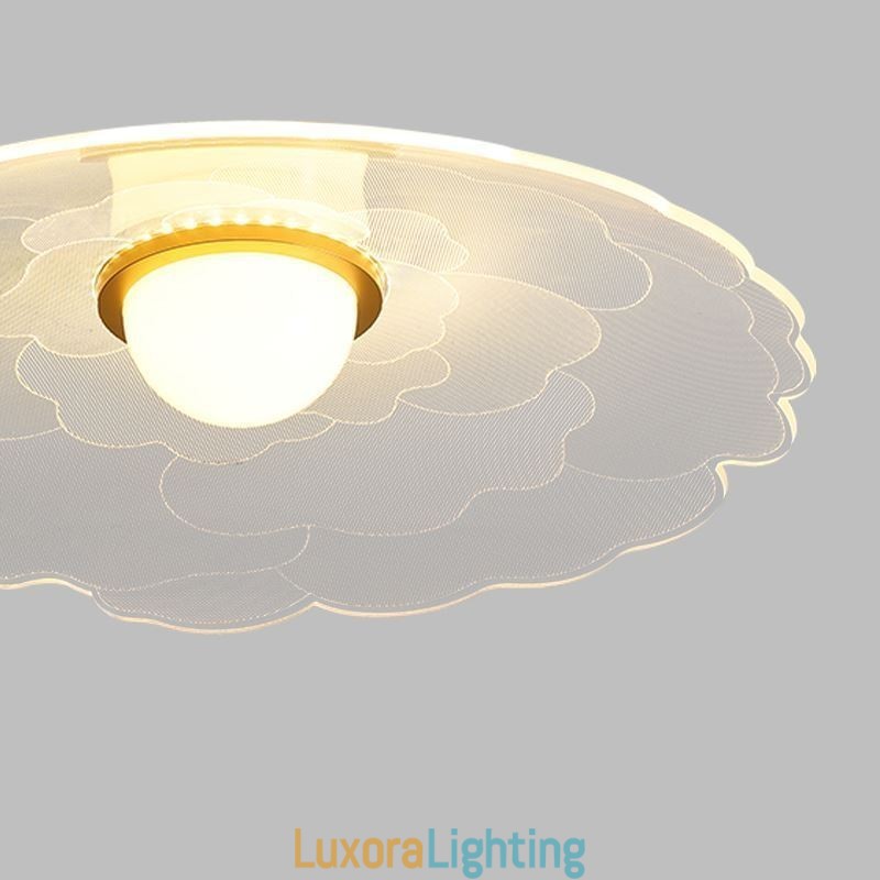 Designer Touch Decorative Pendant Light Acrylic Flower Pan Ceiling Light