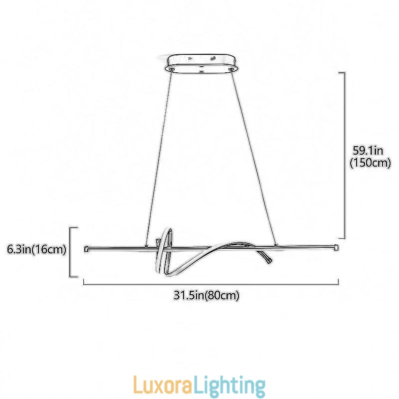 Designer Touch Decorative Pendant Light Minimalist Short Wrap Ceiling Light