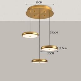 Designer Touch Decorative Pendant Light Three Head Light Round Hanging Light