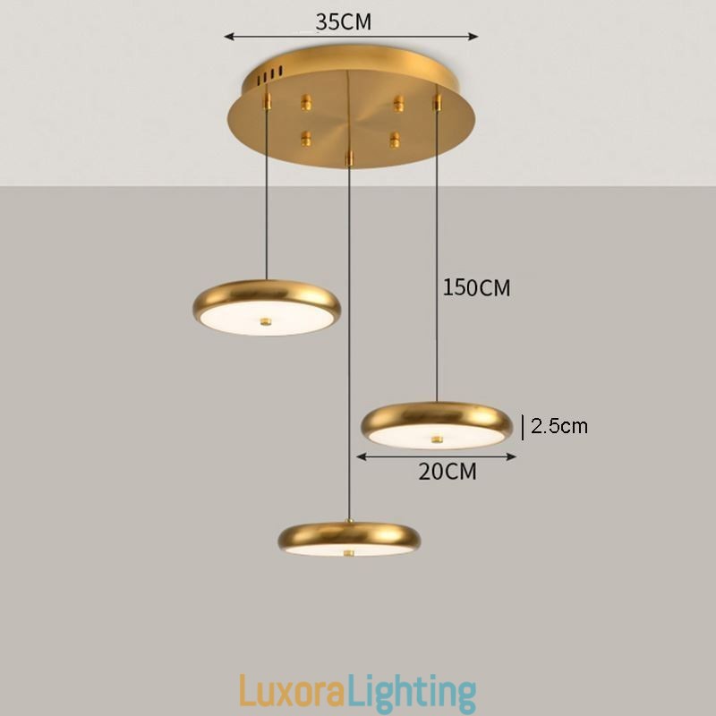 Designer Touch Decorative Pendant Light Three Head Light Round Hanging Light