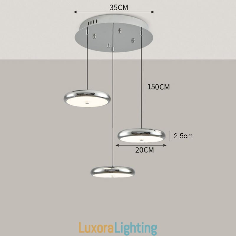 Designer Touch Decorative Pendant Light Three Head Light Round Hanging Light