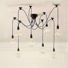 Designer Touch Decorative Bulb Chandelier Rural Contracted Style Of North America
