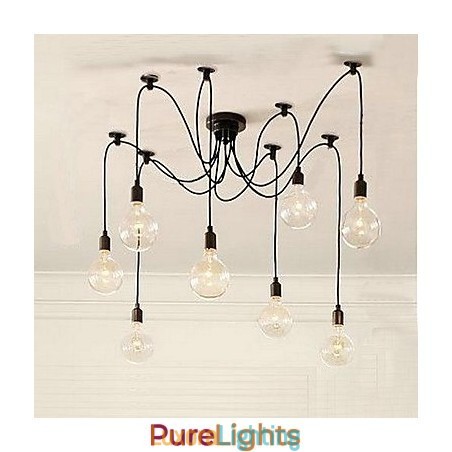 Designer Touch Decorative Bulb Chandelier Rural Contracted Style Of North America