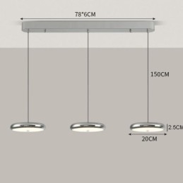 Designer Touch Decorative Ceiling Light Three Head Pendant Light