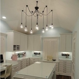 Designer Touch Decorative Bulb Chandelier Rural Contracted Style Of North America