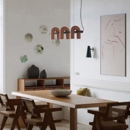 Designer Touch Decorative Ceiling Light Wrought Iron U shaped Pendant Light Rotating Shade