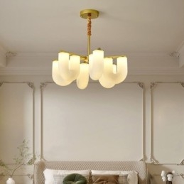 Designer Touch Decorative U Shaped Chandelier French Cream Style Pendant Light