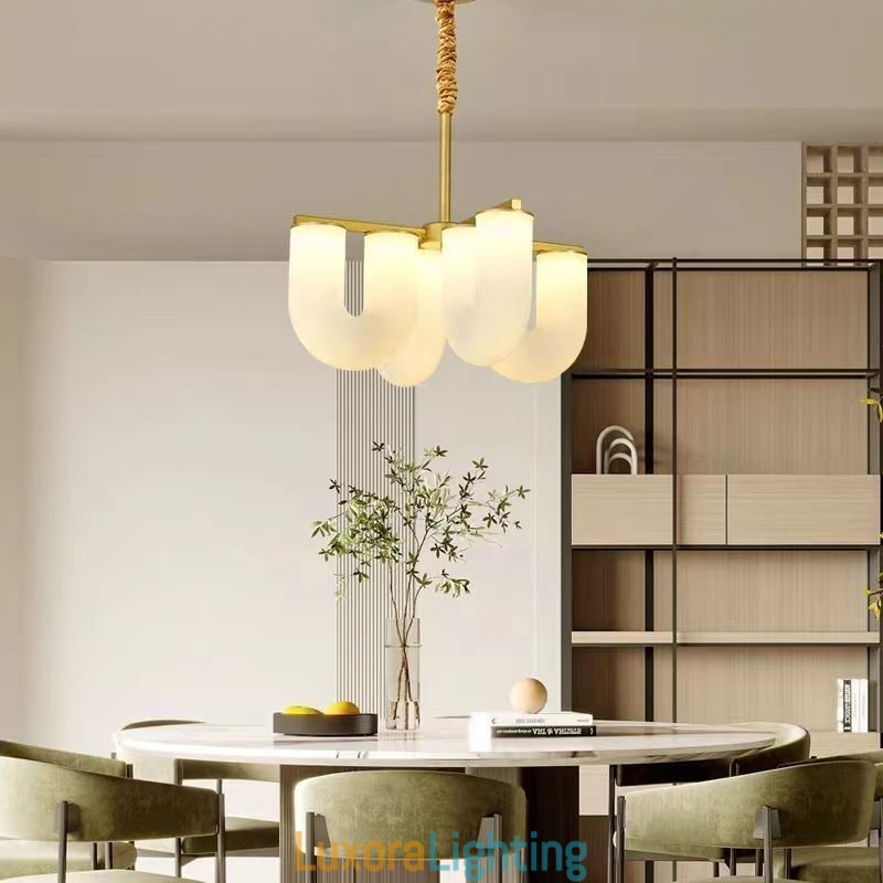 Designer Touch Decorative U Shaped Chandelier French Cream Style Pendant Light