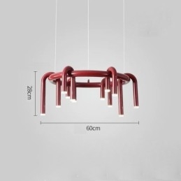 Designer Touch Decorative Ceiling Light Modern Nordic Duplex Building Circular U shaped Pendant Light