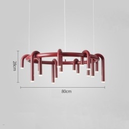 Designer Touch Decorative Ceiling Light Modern Nordic Duplex Building Circular U shaped Pendant Light