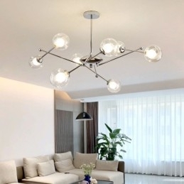 Designer Touch Decorative Glass Pendant Light European Style Simple Magic Beans Ceiling Light