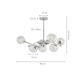 Designer Touch Decorative Glass Pendant Light European Style Simple Magic Beans Ceiling Light