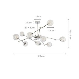 Designer Touch Decorative Glass Pendant Light European Style Simple Magic Beans Ceiling Light