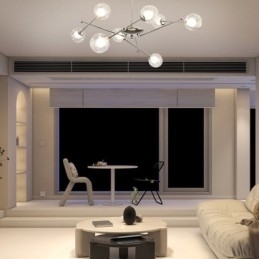 Designer Touch Decorative Glass Pendant Light European Style Simple Magic Beans Ceiling Light