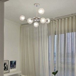 Designer Touch Decorative Glass Pendant Light European Style Simple Magic Beans Ceiling Light