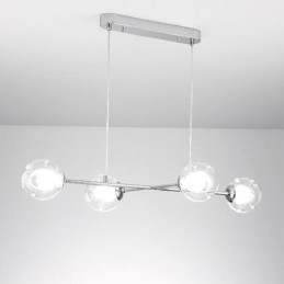 Designer Touch Decorative Glass Hanging Light European Magic Bean Pendant Light 4 Lights