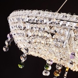 Designer Touch Decorative Crystal Pendant Light Modern Luxury Oval Ceiling Light