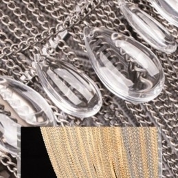 Designer Touch Decorative Tassel Pendant Light Retro American Duplex Aluminum Chain Ceiling Light