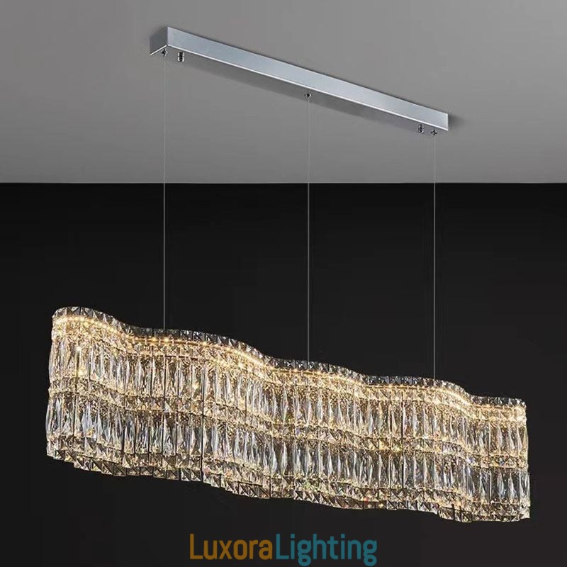 Designer Touch Decorative Long Crystal Pendant Light Luxury Decoration Ceiling Light