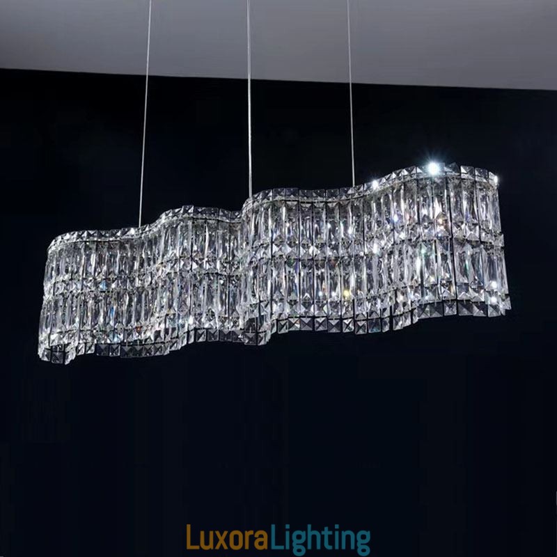 Designer Touch Decorative Long Crystal Pendant Light Luxury Decoration Ceiling Light