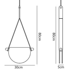 Designer Touch Decorative Pendant Light Modern Minimalist Belt Glass Ceiling Light